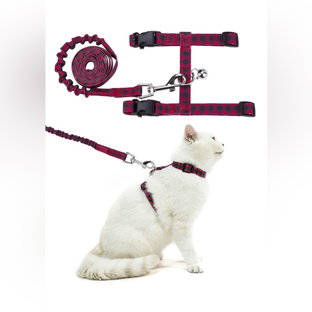 NEW Cat Harness & Leash Set Escape Proof Kitten Soft Adjustable Vest Harnesses